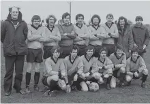  ??  ?? Sunderland Shipbuilde­rs FC team 3 in 1982.