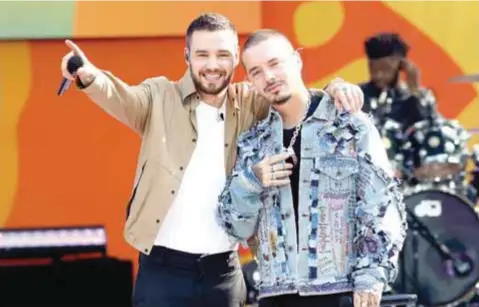  ?? | CORTESÍA ?? Liam Payne realizó un dueto al lado de J Balvin el cual muestra su faceta en la música latina.