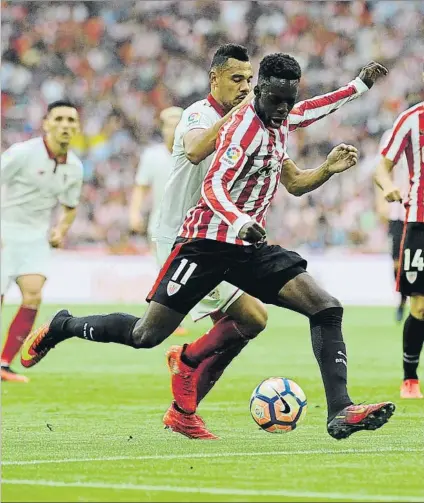  ?? FOTO: AIOL ?? Última victoria El Athletic derrotó al Sevilla la pasada temporada en San Mamés por 3-1