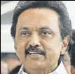  ??  ?? DMK president MK Stalin