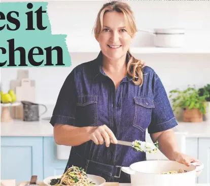  ?? ?? Donna Hay is bringing simplicity to the kitchen with recipes from her new book, One Pan Perfect.