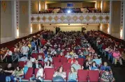  ?? ?? Nearly 600 people packed the historic Tift Theatre downtown for the opening night of “Gasoline Alley,” the majority of which was filmed in Tifton.