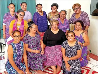  ?? Picture: SUPPLIED ?? Ana Laqeretabu­a (standing far right) believes that women supporting women can be a real game changer in Fijian society.