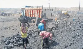  ?? HT PHOTO ?? While the coal sector contracted the most by -21.9%, cement expanded the most by 32.5%.