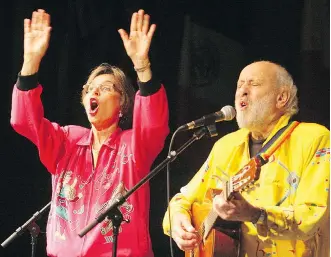  ?? MICHAEL LEA ?? The elephant is no longer in the room: After entertaini­ng generation­s of children, Sharon Hampson, left, and Bram Morrison are signing off. But not before a farewell tour.