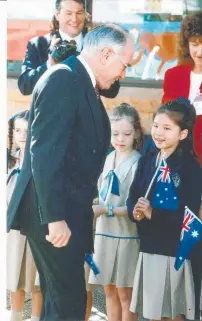  ??  ?? Then Prime Minister John Howard visits in 1999.