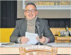  ?? FOTO: ISA ?? Seit Mai ist Harald Voigt Bürgermeis­ter von Wasserburg.