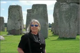  ?? SUBMITTED ?? Stonehenge in England is an ancient destinatio­n that Podolak visited for a story.