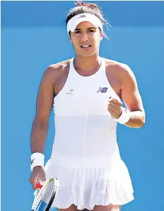  ??  ?? Pressure: Heather Watson has spoken of online abuse over her appearance