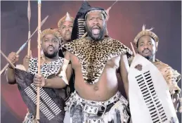  ??  ?? Mxolisi Ngubane will play the part of King Cetshwayo in the musical of the same title.