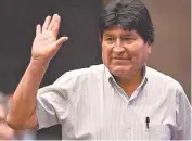  ?? Foto: Archivo ?? El Gobierno de Bolivia asegura que el ex presidente Evo Morales no volverá al país ni aunque gane el MAS los comicios. /