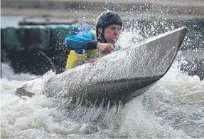  ?? ?? Michael Stegeman in action in Nottingham. All photos Mike Singleton.