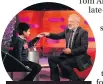  ?? Graham Norton gives up control of the lever for his big red chair ??