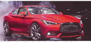  ??  ?? Infiniti Q60: Neuer Beitrag der Nobelmarke von Nissan/Renault zum Thema sportliche­s Coupé