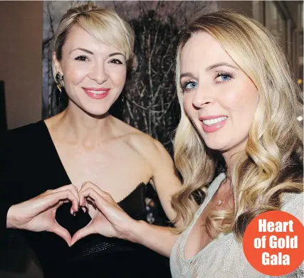  ?? PHOTOS: FRED LEE ?? PR mavens Shannon Heth of Milk Creative and Tiffany Soper of Avenue PR attended the Heart of Gold Gala to lend their support to help change the outcomes of women diagnosed with heart disease, which claims the lives of 31,000 women in Canada each year.