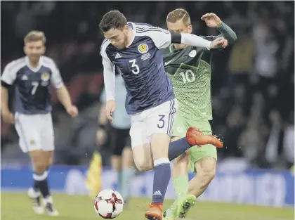  ??  ?? 2 Scotland internatio­nalist Andrew Robertson can join the list of eminent Scots who have become part of Liverpool folklore following his move from Hull City.