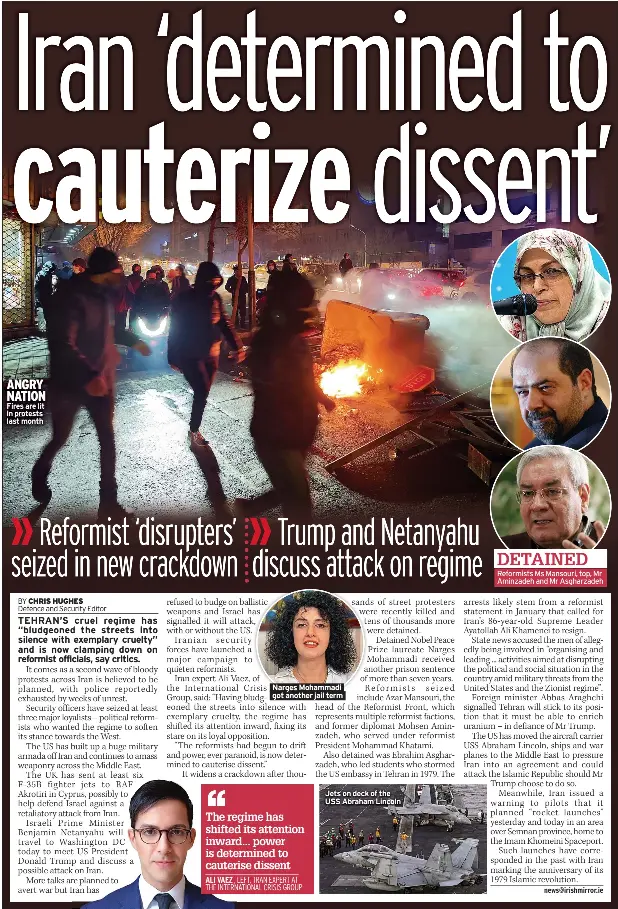 Iran ‘determined to cauterize dissent’ - PressReader