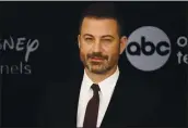  ?? EVAN AGOSTINI — INVISION/AP, FILE ?? Jimmy Kimmel Zpologized TuesdZy for his 1990s blZckfZce impression­s of NBA plZyer KZrl MZlone Znd other BlZcks.