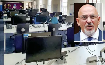  ?? Pictures: PA ?? Snapped...Mr Rees-Mogg’s photo of empty office. Four-day week boss Nadhim Zawahi, inset