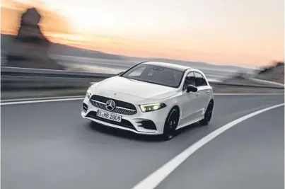  ??  ?? The new Mercedes A-class will go on sale this year.