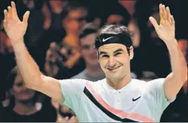  ?? AFP ?? ■ Roger Federer will now take on Andreas Seppi for a spot in the Rotterdam Open final.