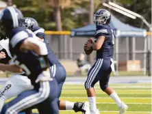  ?? Ernie Abrea / MaxPreps ?? Michael Ingrassia has thrown 30 touchdown passes without any intercepti­ons as Marin Catholic-Kentfield’s quarterbac­k.