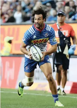  ?? BACKPAGEPI­X ?? ENJOYING THE GAME: Dillyn Leyds of the Stormers says the fun element of rugby has enthused the Cape side this season.