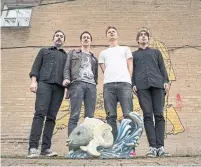  ?? RICK MADONIK TORONTO STAR FILE PHOTO ?? Hollerado members, from left, Dean Baxter, Nixon Boyd, Menno Versteeg and Jake Boyd. The band says after 12 years together, they have reached the end to their adventure.