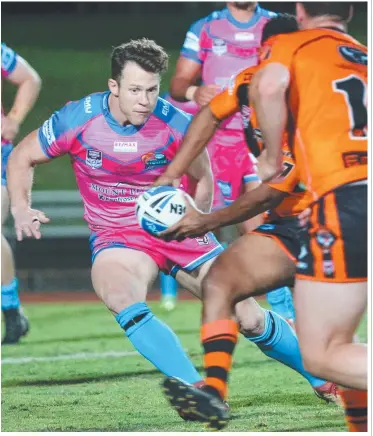  ?? Picture: ANNA ROGERS ?? REWARDED: Northern Pride have resigned American Joe Eichner (above) as well as Steven Tatipata, Matolu Laumea, Tom McGrath and Matthew Musumeci.