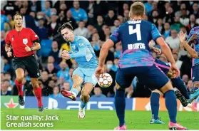  ?? ?? Star quality: Jack Grealish scores