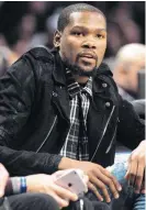  ?? [AP PHOTO] ?? Thunder star Kevin Durant said he would be OK if the team either stands pat or makes just a minor move in advance of Thursday’s trade deadline.
