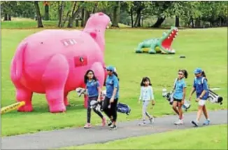  ?? ALEX STAMOUTSOS — NJ PGA & NJ GOLF FOUNDATION ?? Springdale GC Community Day 2017 offered fun and games, food and lunch for youth guests.