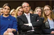  ?? DOUG MILLS / THE NEW YORK TIMES ?? Deputy Attorney General Rod Rosenstein has denied he pursued secretly recording President Trump or advocated for the president’s removal through the 25th Amendment.