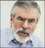  ??  ?? GERRY ADAMS: Said he ‘regretted’ that anyone was killed during the Troubles.