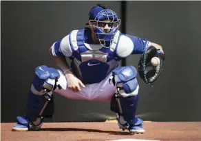  ??  ?? Young Toronto Blue Jays catcher Danny Jansen will almost assuredly be on the major-league roster when the team begins the regular season in late March after showing off his skills last September with the big club.