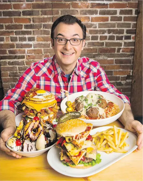  ?? FOOD NETWORK CANADA ?? You Gotta Eat Here! host John Catucci has learned to pace himself or pay the price in pounds as he samples the best that restaurant­s have to offer, both at home in Canada and abroad. “I can’t eat everything, even though I want to,” he say. “It’s a...