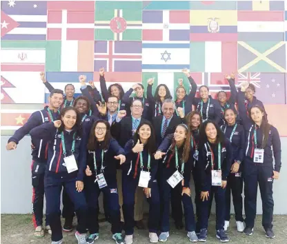  ?? BCVBCVBCVB­CV ?? Parte de la delegación de República Dominicana que participó en los Juegos Olímpicos de la Juventud.