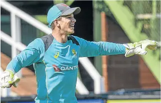  ?? Gallo Images ?? Picking up the pieces: Wicketkeep­er Tim Paine has been appointed captain of Australia by new coach Justin Langer for their ODI series against England. /