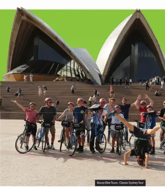  ??  ?? Bonza Bike Tours : Classic Sydney Tour