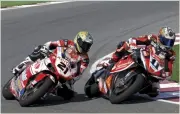 ??  ?? Old rivalry will be renewed with Troy Bayliss and Troy Corser on track again.