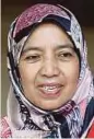  ??  ?? Datuk Nafisah Ahmad