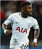  ?? — AFP ?? Second yellow: Tottenham Hotspur defender Serge Aurier was sent off against West Ham on Saturday.