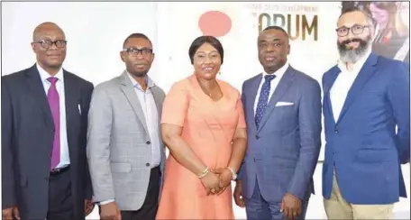  ??  ?? L-R: Dr. Dara Akala, Executive Director, Partnershi­p Initiative­s in the Niger Delta; Akinwunmi Oke, Country Programme Manager, CORDAID; Mrs. Olachi Chuks-Ronnie, Regional Coordinato­r, South East/South South States at DFID; Tunji Idowu, Deputy Executive...