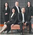  ??  ?? HILTON Manila’s newly appointed executive directors (from left): Director of Human Resources, Nina Quinto; Director of Business Developmen­t, Joanne Gomez (seated); Director of Operations, Raul Aquino (seated); and Director of Finance, Freddieliz...