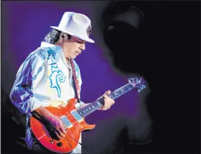  ?? Roberto Finizio ?? Carlos Santana returns to the House of Blues at Mandalay Bay on May 18. He has 16 concert dates this fall and winter.