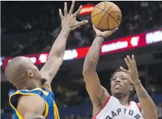  ?? DARRYL DYCK/THE CANADIAN PRESS FILES ?? Raptors’ DeMar DeRozan has revealed that a family friend was recently shot dead by police in the U.S.