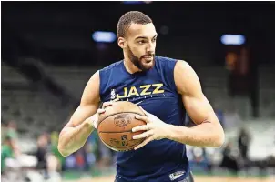  ??  ?? el Francés Rudy Gobert antes de un partido