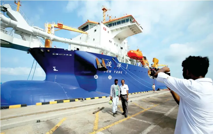  ?? Photo: Xinhua ?? The Sri Lankan PM says the country will attract US$1 billion worth of investment once the first site of the China-funded port city project is completed.