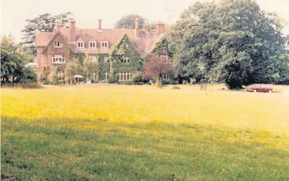  ??  ?? A photo of Hilfield, originally the home of the Stilwell family, in 1973. The site is now a housing developmen­t off Cricket Hill Lane.