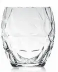  ??  ?? With the Luigi Bormioli double old-fashioned glass’s sparkling faceted exterior, it feels like you’re drinking from a brilliant-cut diamond.